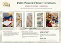 Paint Poured Flower Creation Workshop - Barnsdale Gardens